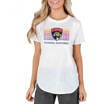 Футболка Florida Panthers Concepts Sport Womens Gable Knit - White