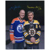 Фото с автографом Edmonton Oilers & New York Rangers Mark Messier & Bobby Orr Fanatics Authentic 16 x 20