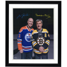 Фото с автографом Edmonton Oilers & New York Rangers Mark Messier & Bobby Orr Fanatics Authentic 16 x 20 Фото с автографом Edmonton Oilers & New York Rangers Mark Messier & Bobby Orr Fanatics Authentic 16 x 20