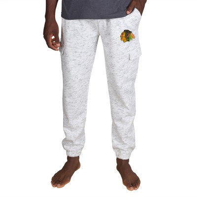 Спортивные штаны Chicago Blackhawks Concepts Sport Alley Fleece - White/Charcoal