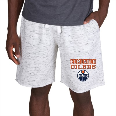 Шорты Edmonton Oilers Concepts Sport Alley Fleece - White/Charcoal