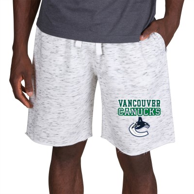 Шорты Vancouver Canucks Concepts Sport Alley Fleece - White/Charcoal