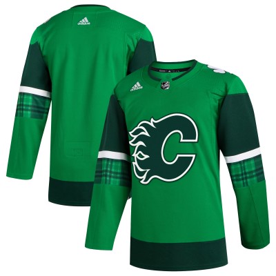 Игровая джерси Calgary Flames adidas 2023 St. Patricks Day Primegreen - Kelly Green