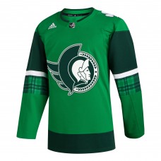 Игровая джерси Ottawa Senators adidas 2023 St. Patricks Day Primegreen - Kelly Green