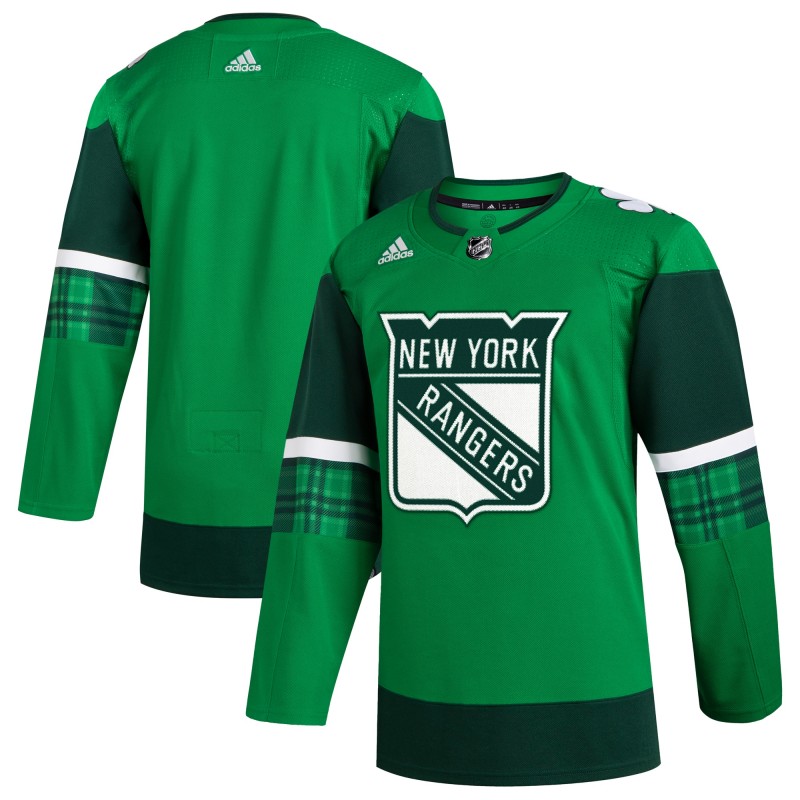 New York Rangers adidas 2023 St. Patricks Day Primegreen Authentic Jersey Kelly Green