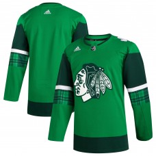 Игровая джерси Chicago Blackhawks adidas Kelly Green 2023 St. Patricks Day Primegreen Authentic