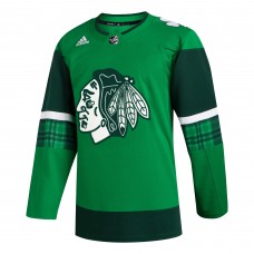 Игровая джерси Chicago Blackhawks adidas Kelly Green 2023 St. Patricks Day Primegreen Authentic