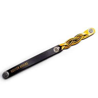 Браслет Boston Bruins Personalized Leather Single Braid