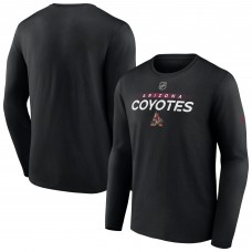 Футболка с длинным рукавом Arizona Coyotes Authentic Pro Core Collection Prime Wordmark - Black