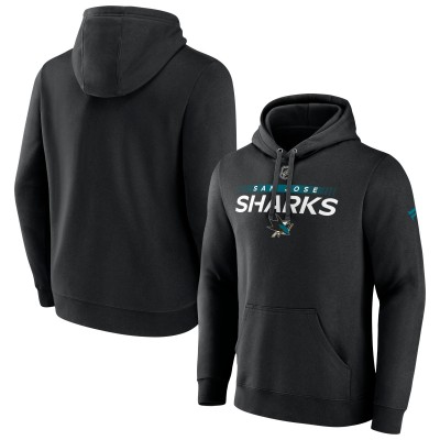 San Jose Sharks Authentic Pro Core Collection Prime Team Pullover Hoodie - Black