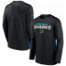 Футболка с длинным рукавом San Jose Sharks Authentic Pro Rink Performance - Black
