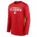 Calgary Flames Authentic Pro Rink Performance Long Sleeve T-Shirt - Red