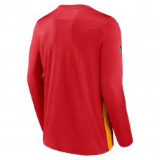 Calgary Flames Authentic Pro Rink Performance Long Sleeve T-Shirt - Red