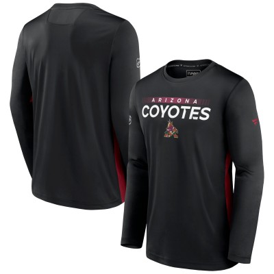 Футболка с длинным рукавом Arizona Coyotes Authentic Pro Rink Performance - Black