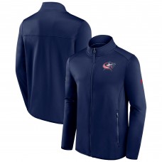 Columbus Blue Jackets Authentic Pro Rink Fleece Full-Zip Jacket - Navy