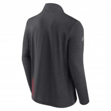Calgary Flames Authentic Pro Rink Quartet-Zip Jacket - Heather Charcoal