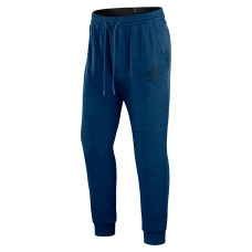 Seattle Kraken Fanatics Heather Deep Sea Blue Authentic Pro Road Jogger Sweatpants