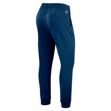 Seattle Kraken Fanatics Heather Deep Sea Blue Authentic Pro Road Jogger Sweatpants