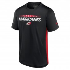 Carolina Hurricanes Authentic Pro Rink Tech T-Shirt - Black/Red