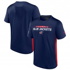 Футболка Columbus Blue Jackets Authentic Pro Rink Tech - Navy/Red
