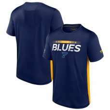Футболка St. Louis Blues Authentic Pro Rink Tech - Navy/Gold