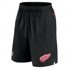 Detroit Red Wings Authentic Pro Rink Shorts - Black
