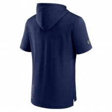 Футболка с капюшоном St. Louis Blues Authentic Pro Road Performance - Heather Navy