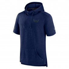 Футболка с капюшоном Washington Capitals Authentic Pro Road Performance - Heather Navy
