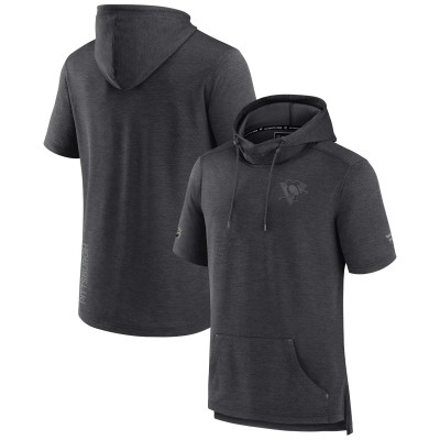 Футболка с капюшоном Pittsburgh Penguins Authentic Pro Road Performance - Heather Charcoal