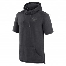 Футболка с капюшоном Pittsburgh Penguins Authentic Pro Road Performance - Heather Charcoal