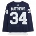 Игровая джерси Autographed Toronto Maple Leafs Auston Matthews Fanatics Authentic Navy 2022 Heritage Classic adidas Authentic