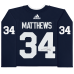 Джерси с автографом Auston Matthews Toronto Maple Leafs Fanatics Authentic 2022 Heritage Classic adidas Authentic - Navy