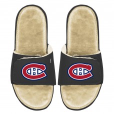 Шлепки Montreal Canadiens ISlide Faux Fur Slide - Black/Tan
