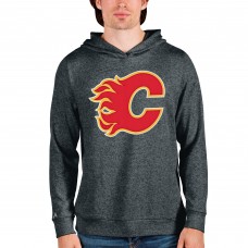 Толстовка с капюшоном Calgary Flames Antigua Absolute - Heathered Charcoal