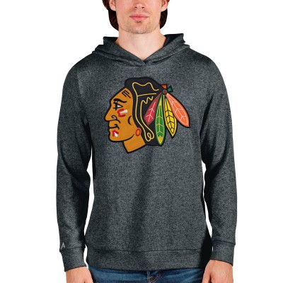 Толстовка Chicago Blackhawks Antigua Absolute - Heathered Charcoal