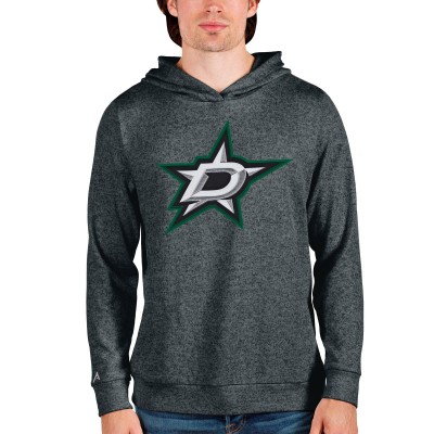 Толстовка с капюшоном Dallas Stars Antigua Absolute - Heathered Charcoal - оригинальные толстовки Даллас Старз