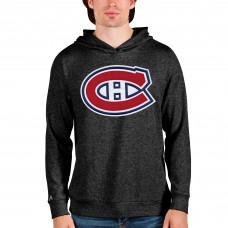 Толстовка с капюшоном Montreal Canadiens Antigua Absolute - Heathered Black