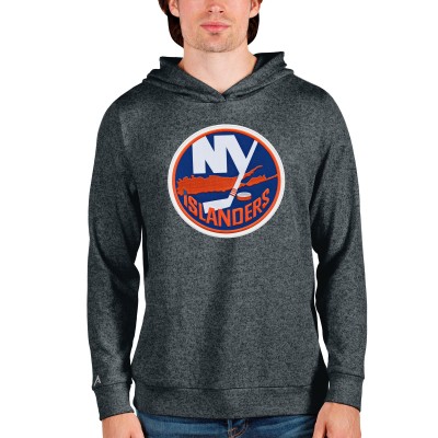Толстовка с капюшоном New York Islanders Antigua Absolute - Heathered Charcoal