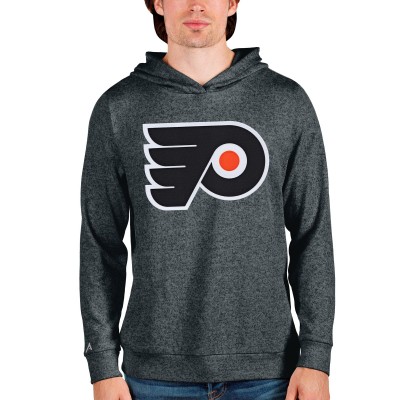 Толстовка с капюшоном Philadelphia Flyers Antigua Absolute - Heathered Charcoal