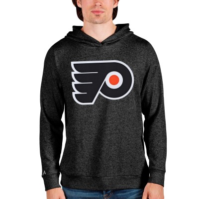 Толстовка с капюшоном Philadelphia Flyers Antigua Absolute - Heathered Black