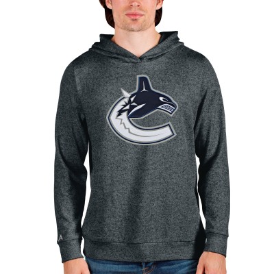 Толстовка с капюшоном Vancouver Canucks Antigua Absolute - Heathered Charcoal