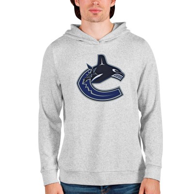 Толстовка с капюшоном Vancouver Canucks Antigua Absolute - Heathered Gray