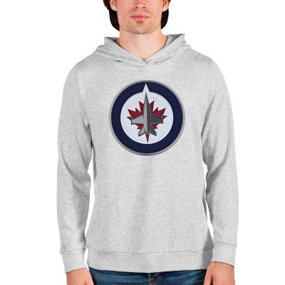 Толстовка Winnipeg Jets Antigua Heathered Gray Absolute