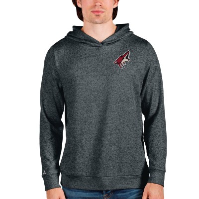 Толстовка с капюшоном Arizona Coyotes Antigua Team Absolute - Heathered Charcoal - оригинальные толстовки Аризона Койотис