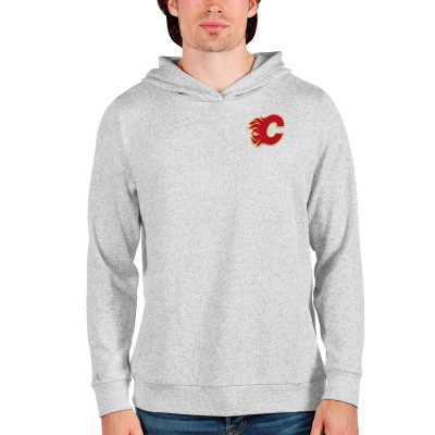 Толстовка Calgary Flames Antigua Team Absolute - Heathered Gray