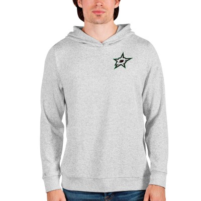 Толстовка с капюшоном Dallas Stars Antigua Team Absolute - Heathered Gray - оригинальные толстовки Даллас Старз