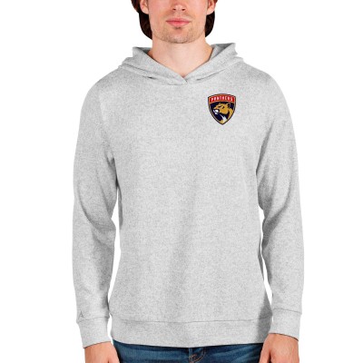 Толстовка с капюшоном Florida Panthers Antigua Team Absolute - Heathered Gray - оригинальные толстовки Флорида Пантерз