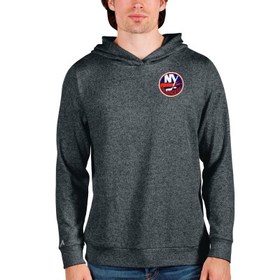 Толстовка с капюшоном New York Islanders Antigua Team Absolute - Heathered Charcoal
