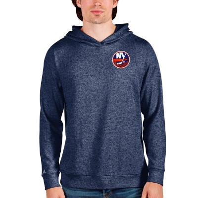 Толстовка с капюшоном New York Islanders Antigua Team Absolute - Heathered Navy
