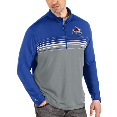 Кофта на молнии Colorado Avalanche Antigua Pace - Blue/Gray